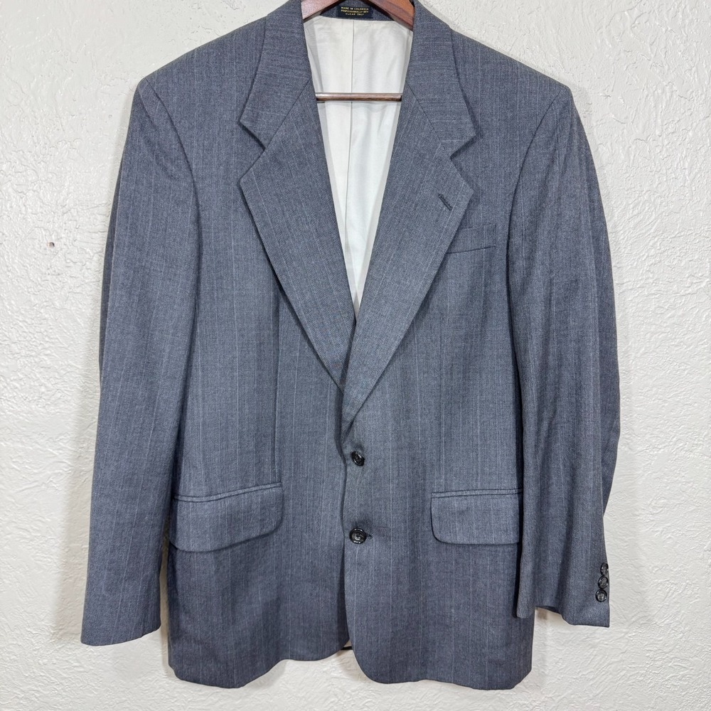 Oscar de la Renta Sport Coat Blazer 39R Houndstooth Old Money Academia Vtg 80s